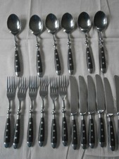 18 tlg. Besteck mit Genietetem Griff, " Cult" Rostfrei