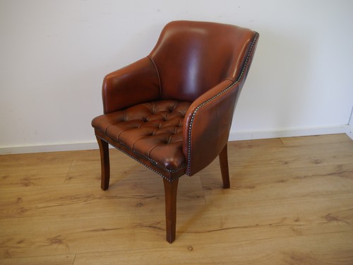 Chesterfield leder sessel - leder,