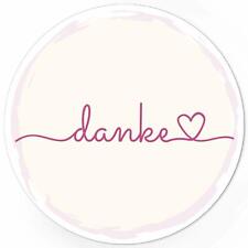 Danke Aufkleber rund 48 Stück