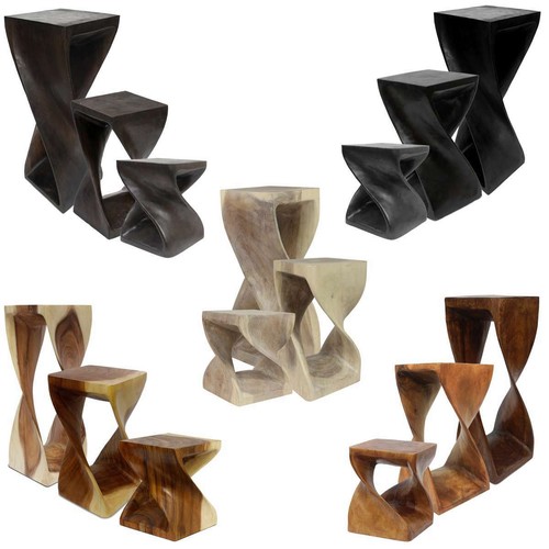 Hocker säule holzhocker - hocker,