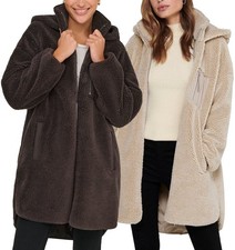 Only Damen Teddy Mantel Jacke