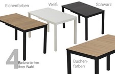 Esstisch ausziehbar Küchentisch 80–120 cm für 4–6 Personen Esszimmer Holz-Design