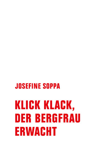 Klick klack der bergfrau - klack,,