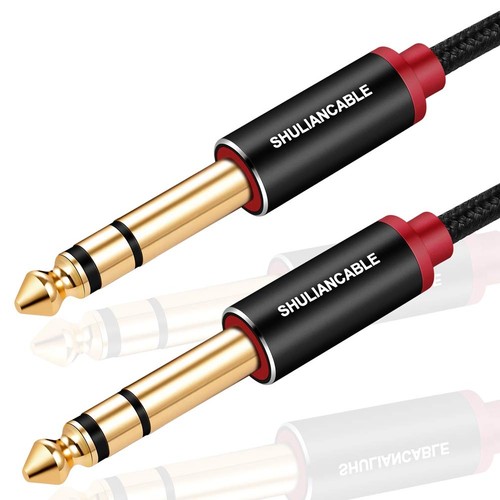 Audio kabel 35mm - 6,35mm, nylon