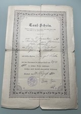 Alter Taufschein 1900 Rixdorf