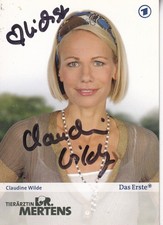Autogramm - Claudine Wilde (Tierärztin Dr. Mertens)