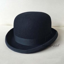 100% Wool Men's Black Bowler