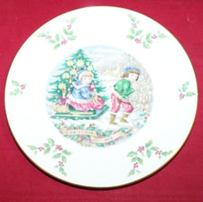 Royal Doulton Christmas Plate 1979 Winterlandschaft Schlittenfahrt