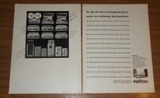 Seltene werbung vintage revox - vintage,