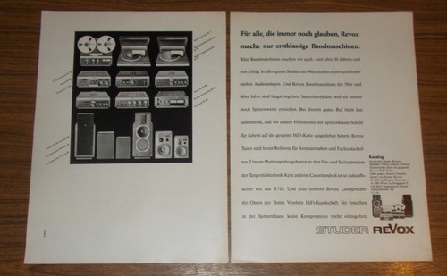 Seltene werbung vintage - vintage, revox