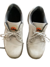 1 Paar Stahlkappenschuhe/Arbeitsschuhe Größe 5 (38), weiß, gebraucht