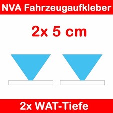 2x "WAT Tiefe" Aufkleber für