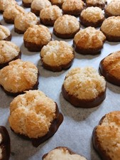 Selbstgemachte Plätzchen / Kekse 500g saftige Kokosmakronen...😍 Mit und ohne 🍫