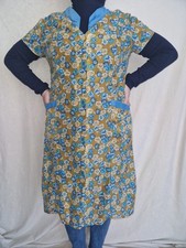 Nylon Dederon kittel schürze Vintage  Apron M 88   Original 70er Jahre