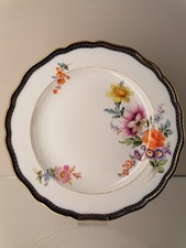 Meissen Speiseteller Bunte Blume Bukett A-Kante 25 cm Pfeifferzeit