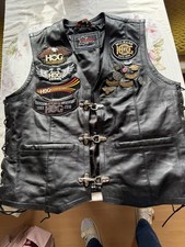 Lederweste Biker West Motorrad Kutte Biker Chopper Clubweste Rocker Kutte Custom