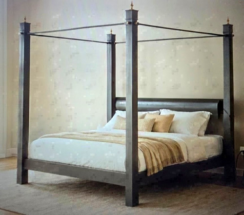 Stahl himmelbett 180x200 cm - l,