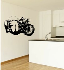 AWO mit Seitenwagen - Motorrad //Wandtattoo // Wallart