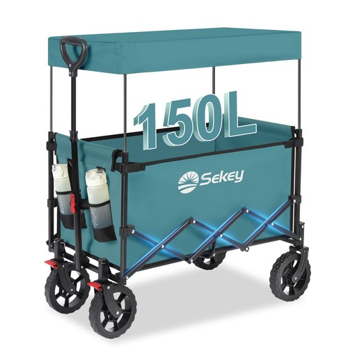 Bollerwagen faltbar mit - faltbar, dach