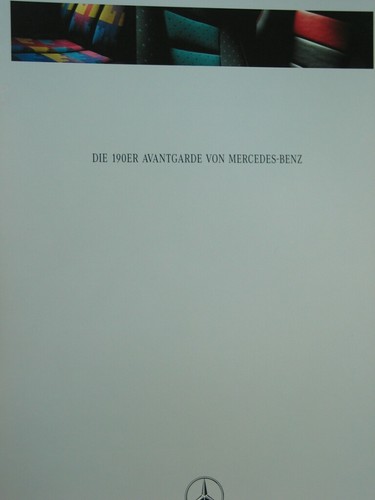 Prospekt brochure mercedes 190 - brochure,
