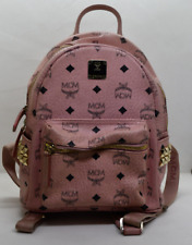 MCM München Rucksack Backpack Small Logo Print Bag Tasche