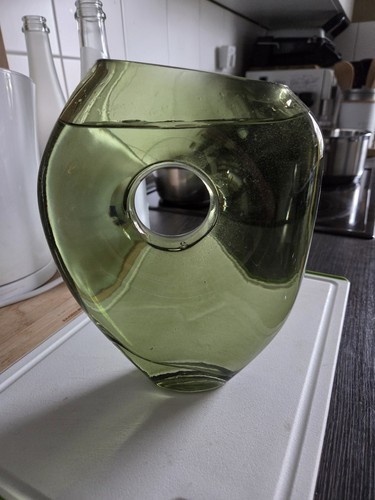 Vase grünes glas - vase,,