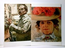 Kunst. 2 x Alte Ansichtskarte