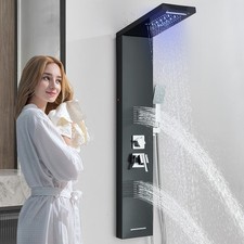 Edelstahl LED Duschpaneel