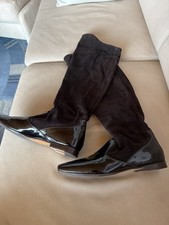 Overknee Stiefel dunkelbraun