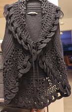 Schwarze Strickweste  Gr. M