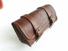 1 Seite Tasche Motorrad Braune Leder Satteltaschen Sattel Packtaschen