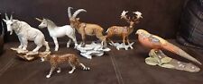 4 GOEBEL Porzellanfiguren Goldfasan Bergziege Steinbock Hirsch TOP @@@@
