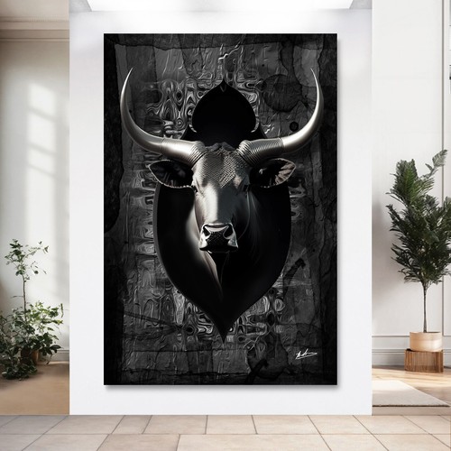 Stier leinwand bild stierkopf - stier,