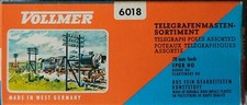 Vollmer   6018   (Spur H0)   Telegrafenmasten - Bausatz in OVP - unbenutzt