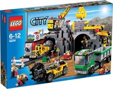 Lego City Bergwerk(4204)+2Gratis Sets:Müllabfuhr(60118) & Straßenreiniger(60152)