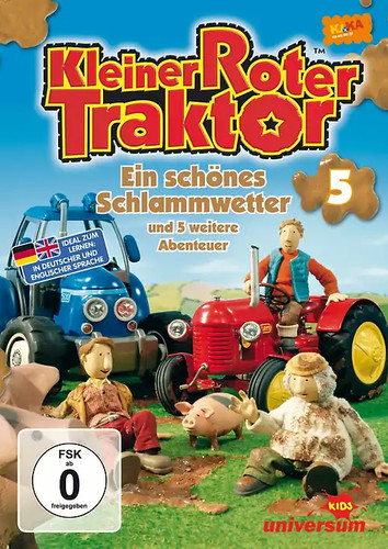 Kleiner roter traktor - traktor, ein