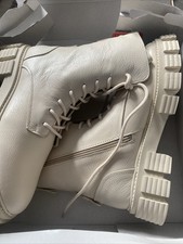 VIA MILANO Damen-Stiefel Echt Leder Reißverschluss Leichte Laufsohle gr.40 ot