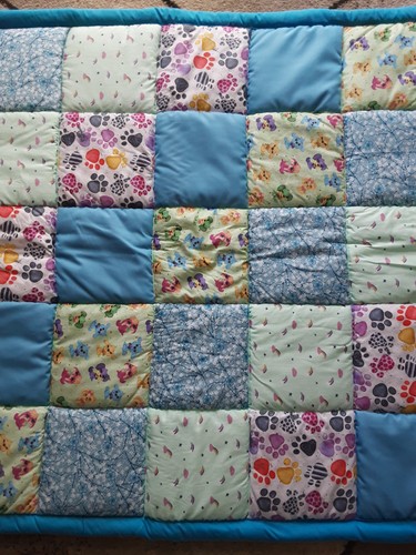 Patchwork decke groß - 1m×1m,