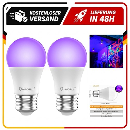 Onforu schwarzlicht e27 - uv,