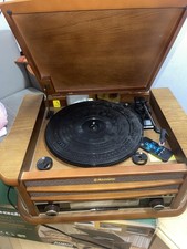 Roadstar HIF-1897T RETRO HiFi System mit Plattenspieler und CD Player Radio