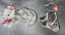Ty Beanies Babies Katze Hund Beani Und Frisbee Stofftier Kuscheltier Sammler USA