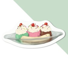 Aufkleber Sticker "Banane