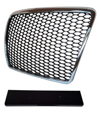 Kühlergrill Wabengrill Front Grill Schwarz Chromrahmen Glanz für Audi A6 4F C6