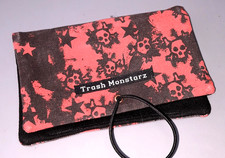 Tabakbeutel - Trash Monstarz - 10 x 16 cm - Tabaktasche - Totenköpfe - Skulls