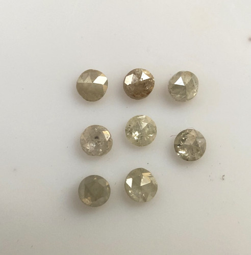 Diamant rund rose cut - diamant,