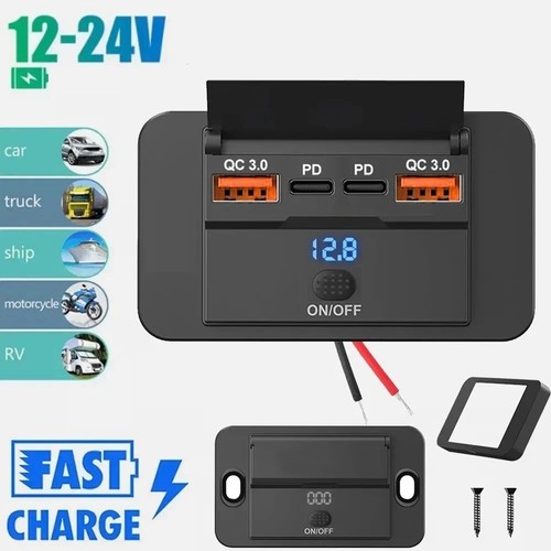 Usb steckdose 12v 24v - steckdose, dual