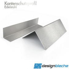 Edelstahl Winkel K240 V2A L-Winkel bis 3 Meter Kantenschutz Eckschutz Profil