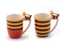 Cha Cult Becher Set "Fritzi" mit niedlichem Bienen-Dekor ; 0,4l Inhalt - 2er Set