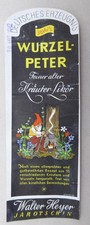Etikett Label Wurzel-Peter