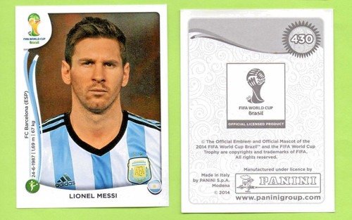 2014 panini world - 2014, cup